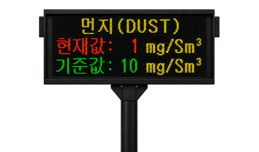 대기질오염 표시판(먼지)