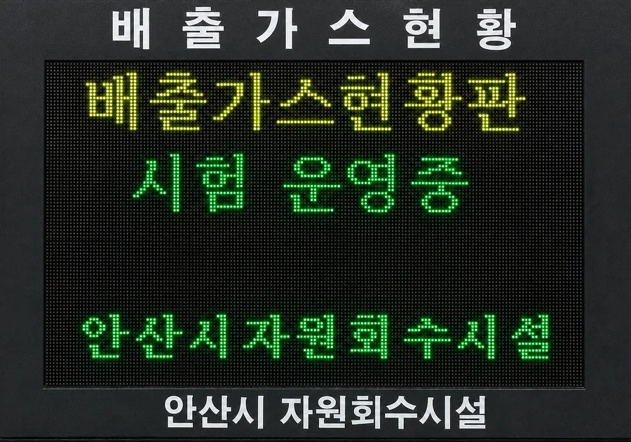 배출가스 현황판
