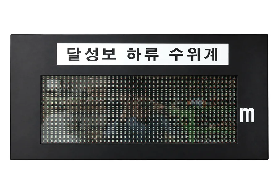 달성보 하류 수위계 전광판