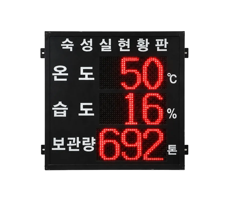 숙성실 현황판