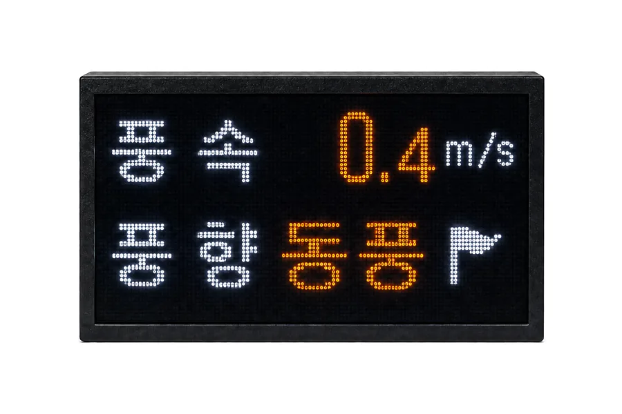 풍속·풍향 전광판